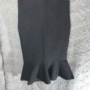 Junior grey knit shirt